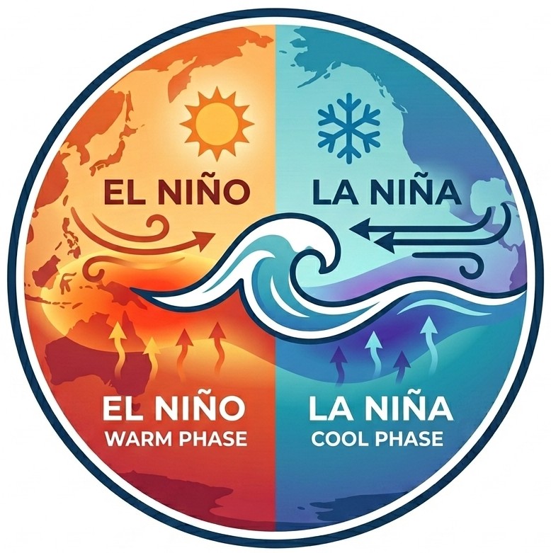 Mapa interactivo SIOM ENOSCC: monitoreo de El Nino y La Nina